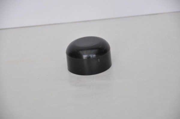 Paaldop kunststof diameter 60mm ZWART